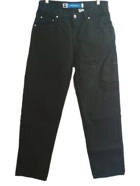 Vintage Levis Silver Tab black denim jeans relaxed straight leg men's 33 x 30